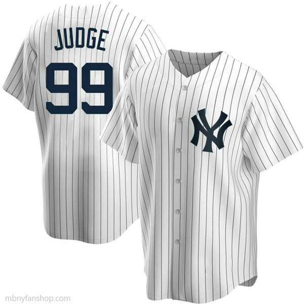 Youth Aaron Judge New York Yankees #99 Authentic White Home Jerseys